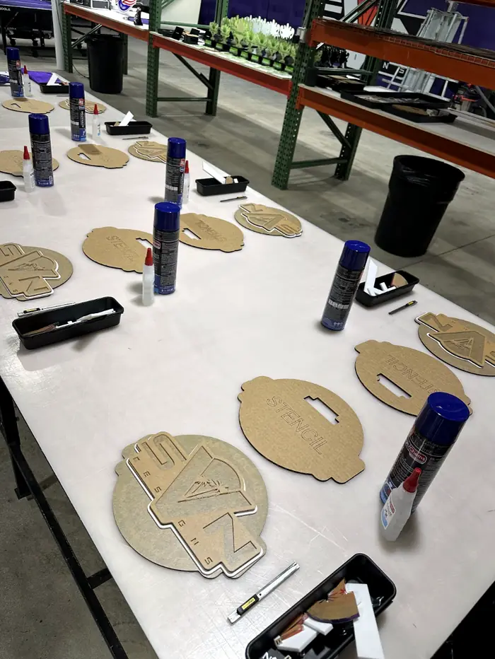 Piezas preparadas antes de empezar